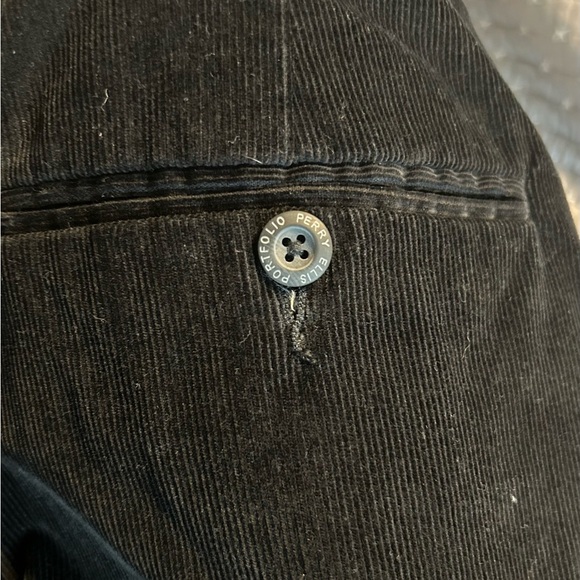 VTG Perry Ellis Portfolio Men's Pleated Cotton Corduroy Pants Sz 32 - Picture 7 of 9